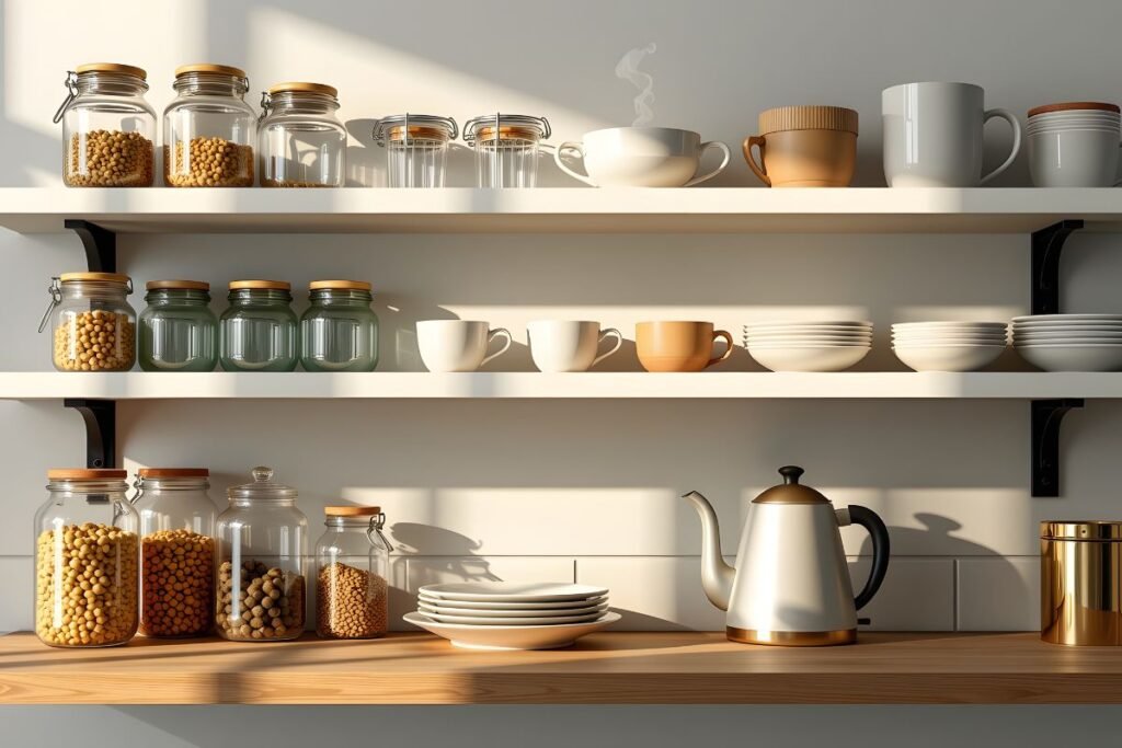 Oppbevaring i små kjøkken